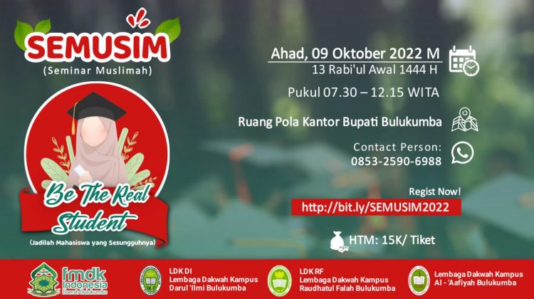 FMDKI Bulukumba Kembali Akan Gelar SEMUSIM Oktober Mendatang, Buruan Daftar/doc.ist