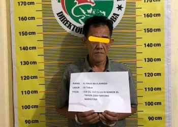 Halik (55) warga Batang Bungo, pengedar narkoba jenis sabu./ doc.ist