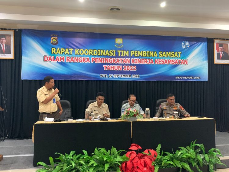 Optimalisasi Penerimaan Pajak, BPKPD Jambi Gelar Raker Tim Pembina Samsat/ AMPAR