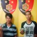 Polsek Galang Polresta Deli Serdang mengamankan dua orang pelaku pungutan liar (Pungli) di Jalan Pasar Petumbukan./ doc.ist