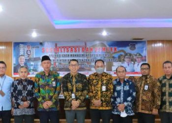 Sekda Tanjab Barat, Agus Sanusi Buka Secara Resmi Sosialisasi dan Bimtek Aplikasi CMS./ doc.ist