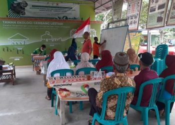Antusias Masyarakat Terhadap Contoh Kebun Organik./doc.ist