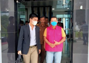 Tersangka saat akan di bawa ke Tahanan Polres Merangin l FOTO: infojambi