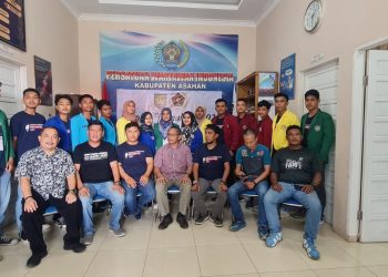 Kepala Dinas Kominfo Syamsuddin, Resmi Menutup Sekolah Jurnalistik PWI Kabupaten Asahan./ doc.ist