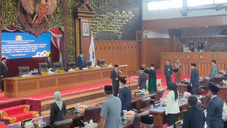 Abdul Jali Resmi PAW Anggota DPRD Provinsi Jambi/riky