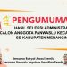 Pengumuman Hasil Seleksi Admistarsi Calon Anggota Panwascam se Kabupaten Merangin/ doc.ist