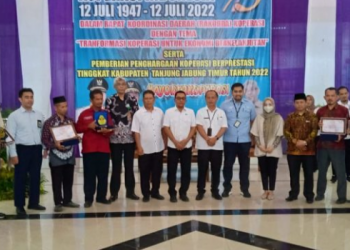 Sekretaris Daerah (Sekda Tanjung Jabung Timur, Sapril menghadiri peringatan Hari Koperasi ke- 75./ doc.ist