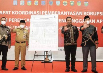 Bupati Romi Hadiri Rakor Pemberantasan Korupsi./ doc.ist