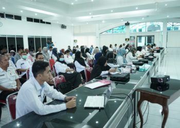 Pemerintah Kabupaten (Pemkab) Asahan melalui Badan Kepegawaian dan Pengembangan Sumber Daya Manusia Kabupaten Asahan menggelar Bimtek Penyusunan Pengembangan Kompetensi Aparatur Sipil Negara (ASN)./ doc.ist
