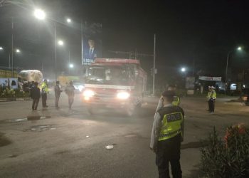 Polisi Amankan Puluhan Truk Angkutan Batubara beberap bulan lalu/ Foto: Alna