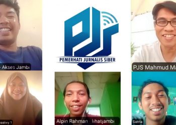 Diskusi Bersama Ketua Dewan Pimpinan Pusat Pemerhati Jurnalis Siber Mahmud Marhaba dengan teman-teman Dewan Pimpinan Daerah Provinsi Jambi./ doc.ist