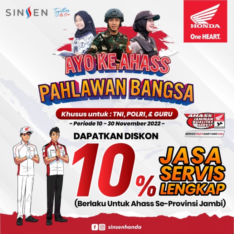 Promo Honda Spesial Hari Pahlawan./ DOC.IST