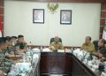 Bupati dan Wakil Bupati Asahan bersama Forkopimda, menerima audiensi PLTA 3./ DOC.IST