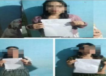 Ketiga Wanita diduga pemandu karoke diamankan Polisi/ Foto: Ade