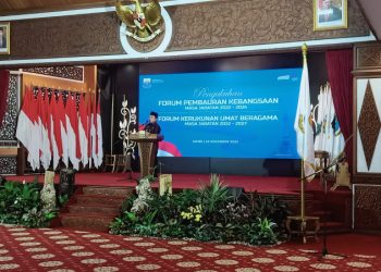 Pengukuhan Forum Pembauran Kebangsaan (FPK) masa jabatan 2022-2024 dan Forum Kerukunan Umat Beragama (FKUB) masa jabatan 2022-2027./ AMPAR