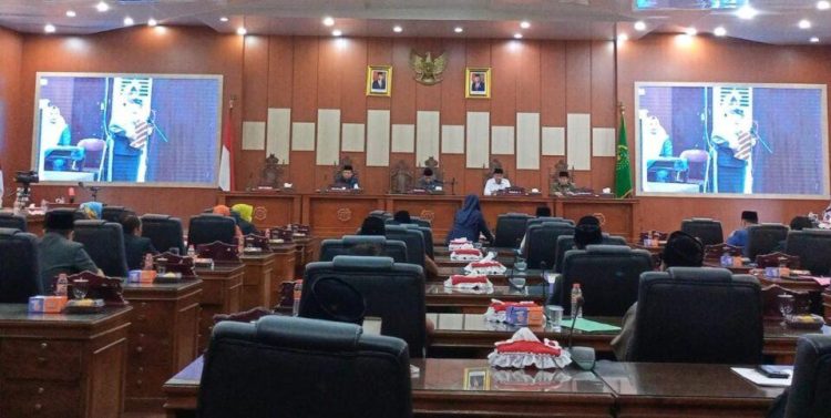 DPRD Kota Bengkulu gelar Rapat paripurna./ DOC.IST