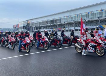 Lebih dari 90 bikers dari komunitas Honda Ramaikan CBR Track Day di Mandalika./ DOC.IST