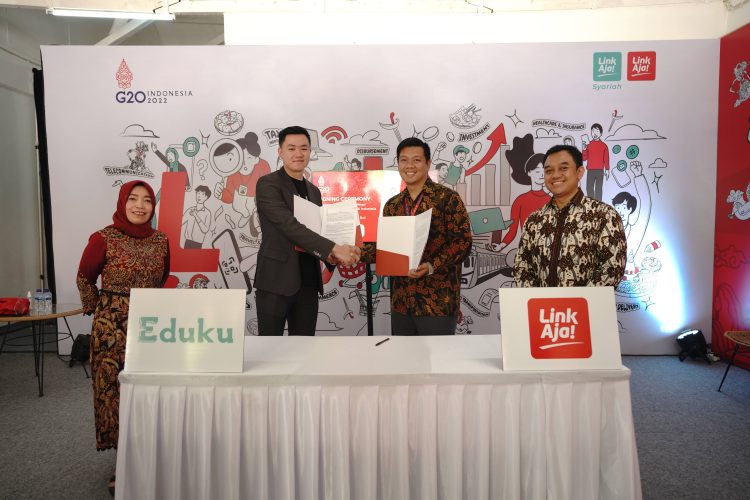 LinkAja Gandeng Eduku Perkuat Hubungan Kerja Sama untuk Tingkatkan Sosialisasi Sistem Administrasi Pendidikan Digital di Indonesia./ DOC.IST