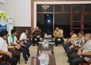 Bupati Asahan Surya, Audiensi bersama KONI dan Olahraga Sambo./ AMPAR