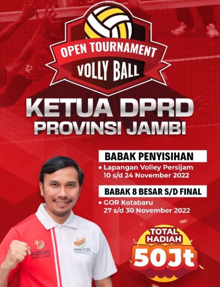 8 Besar Tournament Volly Ball Piala Ketua DPRD Provinsi Jambi./ Dok Humas DPRD Jambi