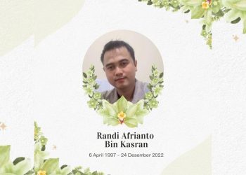 Korban Meninggal Dunia Kecelakaan Kerja di NEB#9 PetroChina, Randi Afrianto (25). Foto: Humas SKK Migas