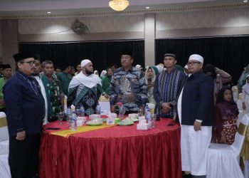 Wabup Taufik Ikuti Malam Resepsi HUT Al Jam'iyatul Washliyah/ foto: Agusmar