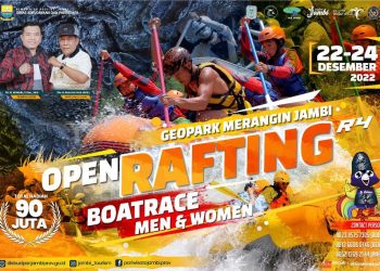 open rafting geopark merangin/ Foto: Dok Disbudpar Jambi