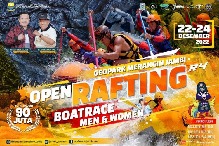 open rafting geopark merangin/ Foto: Dok Disbudpar Jambi