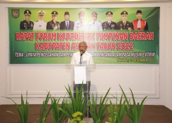 Rapat Forum Koordinasi Pimpinan Daerah (Forkopimda) Kabupaten Asahan./ doc.ist