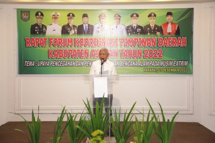 Rapat Forum Koordinasi Pimpinan Daerah (Forkopimda) Kabupaten Asahan./ doc.ist