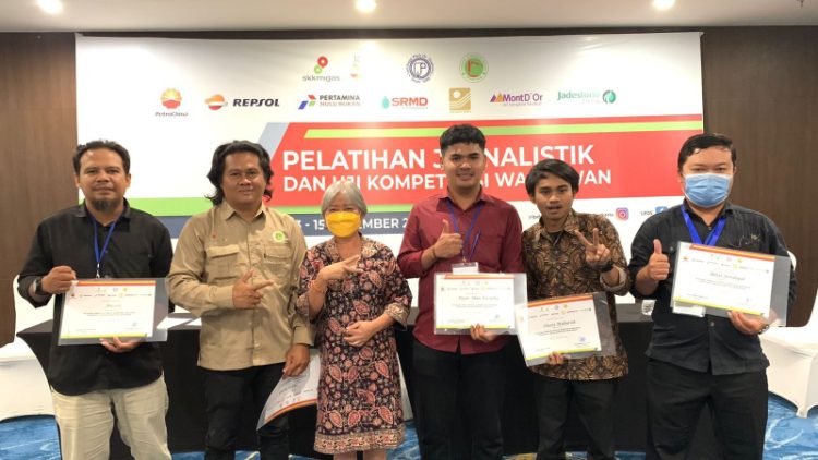 Fajar, wartawan ampar.id yang dinyatakan kompeten dalam mengikuti UKW SKK - Migas dan FJM./ AMPAR