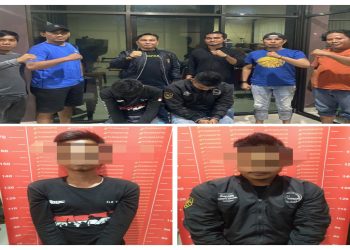 Tim Elang Polres Merangin berhasil mengamankan dua orang yang diduga Pelaku pencurian kabel A3CS240MM milik PT PLN (Persero) ULP Bangko/ Foto: Dok Humas Polres Merangin