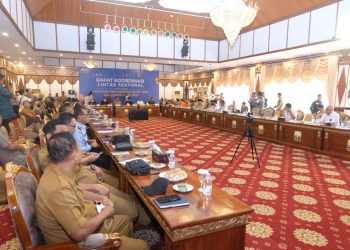 Rapat Kordinasi (Rakor) Lintas Sektoral Provinsi Jambi dalam rangka Pengamanan Natal 2022 dan Tahun Baru 2023, Selasa (20/12/2022)/foto: Humas polda jambi