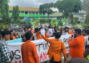 Mahasiswa UNJA saat Melakukan Aksi/ Foto: Dok pribadi