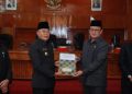 rapat paripurna dengan agenda Pengambilan Keputusan Bersama Bupati dan DPRD Bengkulu Selatan Terhadap Dua Rancangan Peraturan Daerah (Raperda)/ Foto: Sugianto