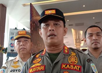 Kepala Satuan Polisi Pamong Praja (Kasatpol PP) Kota Jambi, Mustari Affandi, usai acara Rakor Trantibum di Hotel Luminor Jambi, Rabu (28/12). Foto: Meli/Ampar