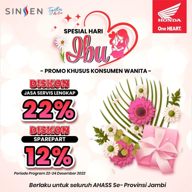 Khusus Konsumen Wanita, Banyak Promo Spesial Hari Ibu. Foto: Humas Honda Jambi