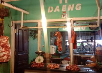 harga daging sapi di Pasar Angso Duo, terpantau masih stabil/ Foto: Meli/ampar