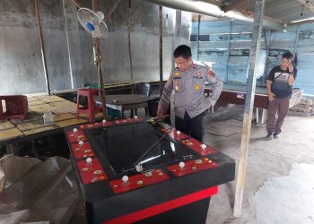 Kepolisian Sektor (Polsek) Kotabaru Gerebek Tempat Permainan Judi Tambak Ikan, Rabu (4/1). Foto: Humas Polsek Kotabaru