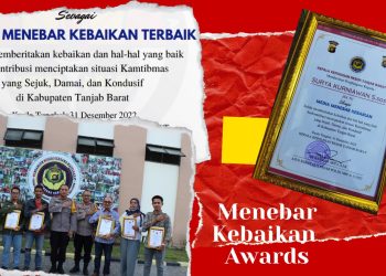 Bersinergi, Kapolres Tanjab Barat Berikan Piagam Penghargaan Kepada Awak Media/ Foto: Surya/ampar