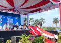 ubernur Jambi Al Haris menjadi inspektur upacara peringatan HUT ke 66 Provinsi Jambi, berlangsung di lapangan Gubernur Jambi, Jumat (6/1/2023) pagi/ (Foto: Alan/ Ampar)