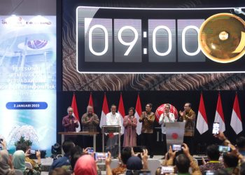 Presiden RI Buka Perdagangan Bursa Efek Indonesia Tahun 2023. Foto: Humas OJK