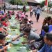 Momen saar Makan bersama secara lesehan kemudian sejumlah doorprize dibagikan kepada awak media dan juga personil Polres Puba/ Foto: Nuaria/Ampar