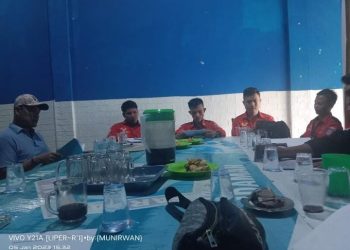 Silahturahmi sekaligus Rapat Musyawarah Cabang Seluruh Pengurus Dan Anggota DPC PWDPI Musi Banyuasin/ (Foto: Nuaria/ampar)