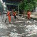 Tampak Masih Banyak Sampah di Sekitaran Kantor Gubernur Jambi, Senin (9/1/2023). Foto: Meli/ Ampar