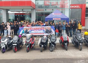 Yamaha Riders Club Jambi Ramiakan Sunmory Gabungan/ (Foto: alan)