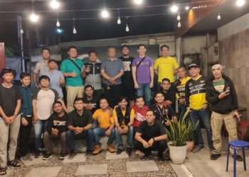Club motor Yamaha Jambi, Maxi Community Menggelar kopdar disalah satu cafe di beringin. Foto: Humas Yamaha Jambi