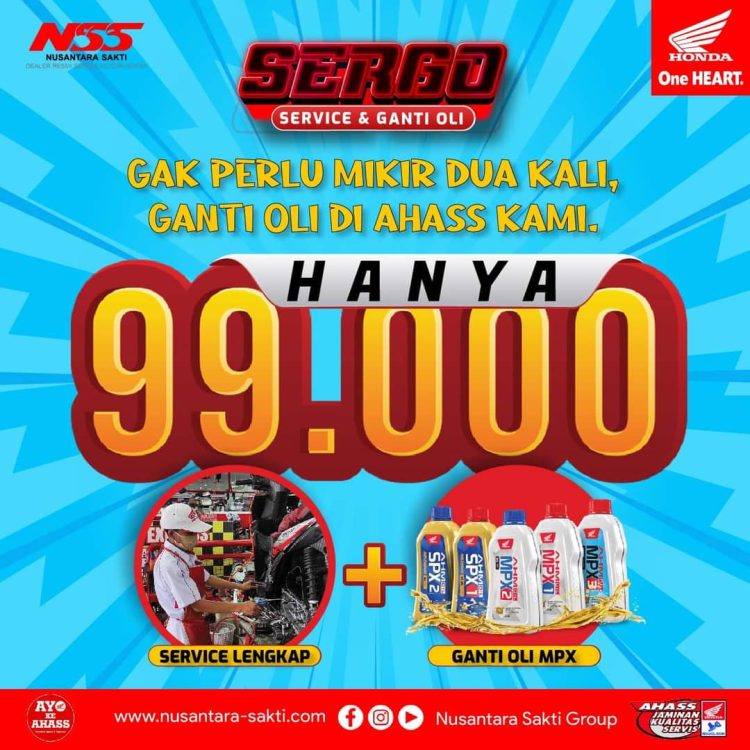 Dealer resmi sepeda motor Honda Nusantara Surya Sakti (NSS) memberikan promo spesial di bulan ini./ (Foto: Sinsen)
