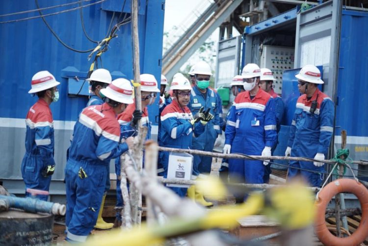 Pertamina EP berhasil menambah produksi migas dari Sumur Lembak Infield  yang berlokasi di Kecamatan Lembak, Kabupaten Muara Enim, Sumatera Selatan, pada Kamis (19/01). Foto: Humas SKK Migas