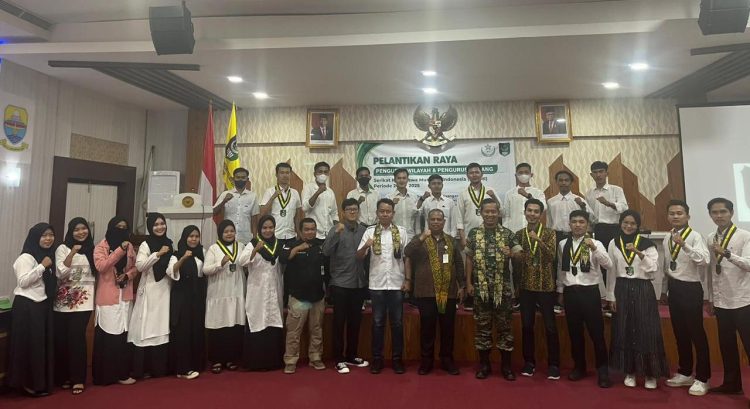 Pelantikan SEMMI se-Provinsi Jambi periode 2023-2024 di Aula Ruang Pola Kantor Gubernur Jambi, Jum'at (20/01). Foto: Meli/ Ampar